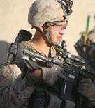 Helmand Province, Afghanistan 2013. Sgt. Bryan Barrow (far left) with Marines. Photo courtesy of Sgt. Bryan Barrow (USMC).